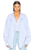 Y Project Double Layer Shirt In Blue