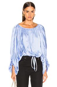 Smythe Butterfly Blouse In Blue