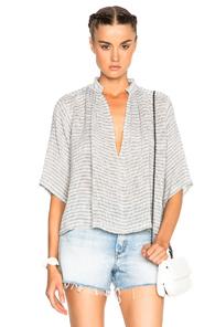 Apiece Apart Agata Top In Gray,stripes