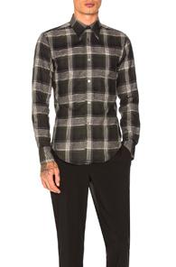 Stella Mccartney Plaid Shirt In Gray