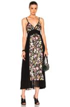 3.1 Phillip Lim Meadow Flower Maxi Dress In Black,floral,pink,yellow
