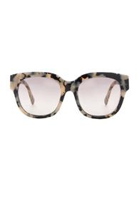Stella Mccartneysquare Sunglasses In Gray,animal Print