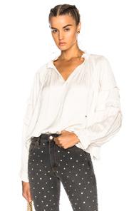 Ulla Johnson Carolina Blouse In Neutrals,white
