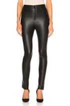 Zeynep Arcay High Waisted Skinny Leather Pants In Black