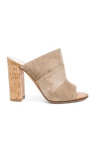 Gianvito Rossi Suede Mules In Neutrals