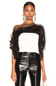 Rachel Comey Odjet Top In Black,polka Dots,white