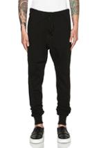 Song For The Mute Slim Cotton Track Pants In Black