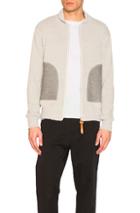 Junya Watanabe Cotton Circular Rib Sweatshirt In Gray