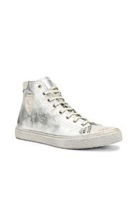 Saint Laurent Bedford Hi-tops In Metallic