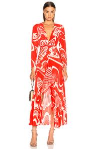Rixo London Maxi Dress In Red