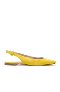 Gianvito Rossi Tish Slingback Flat In Yellow