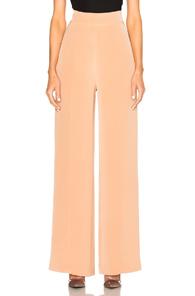 Cushnie Et Ochs Silk Crepe Wide Leg Pants In Pink