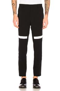 Lanvin Reflective Stripe Trousers In Black