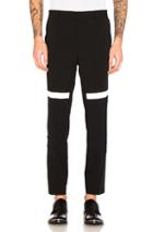 Lanvin Reflective Stripe Trousers In Black
