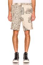 Paria Farzaneh Monochrome Print Shorts In Neutral,paisley