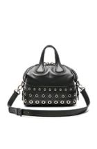 Givenchy Medium Stud Detail Leather Nightingale In Black