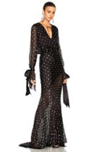 Alexandre Vauthier Embellished Plunging Gown In Black