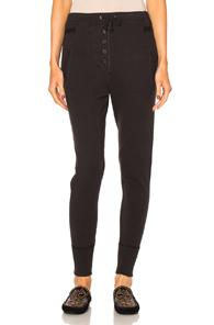Isabel Marant Etoile Angele Heavy Cotton Sweatpants In Black