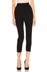 Alexander Mcqueen High Waist Skinny Trousers In Black