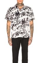Sss World Corp Hawaiian Shirt In Black,tie Dye,white
