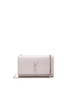 Saint Laurent Medium Monogram Chain Bag In Gray