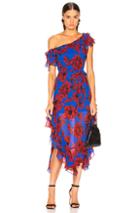 Marissa Webb Sofia Print Dress In Blue,floral,red