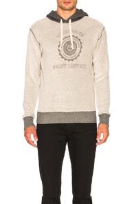 Saint Laurent University Hoodie In Gray