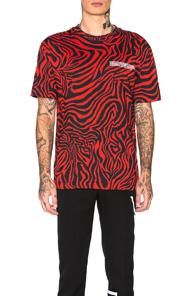 Calvin Klein 205w39nyc All Over Print Tee In Animal Print