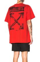 Off-white Stencil Tee In Red