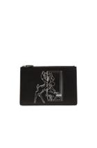 Givenchy Bambi Printed Medium Pouch In Black