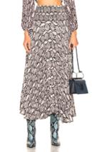 A.l.c. For Fwrd Pleated Skirt In Animal Print,neutral