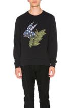Burberry Rabbit Flock Print Sweatshirt In Black