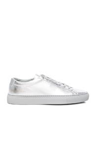 Common Projects Leather Original Achilles Low In Metallics