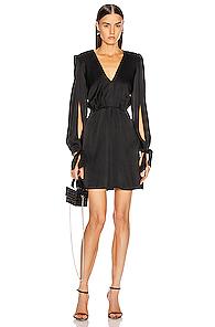 Haney Joplin V Neck Dress In Black