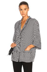 The Great Sleeper Top In Black,stripes