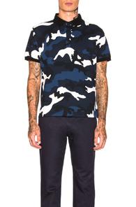 Valentino Polo In Abstract,black,blue