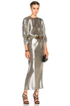 Alessandra Rich Lame Dress In Metallics