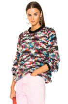 Missoni Boucle Sweater In Black,green,red,white