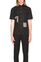 Jil Sander Genny Patchwork Shirt In Black