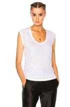 Isabel Marant Etoile Kentow Linen Tee In White