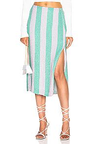 Retrofete Veronica Skirt In Green