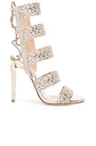 Jimmy Choo Suede Lima Heels In Neutrals,metallics