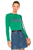 Alberta Ferretti Tuesday Crewneck Sweater In Green