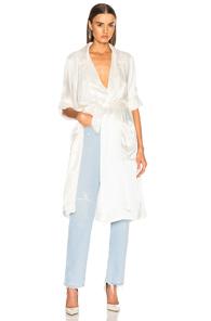 Raquel Allegra Trench Coat In White