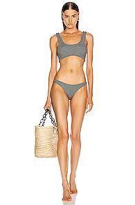 Hunza G Cropped Bikini In Gray