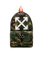Off-white Arrows Backpack In Abstract,green