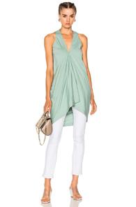 Drkshdw By Rick Owens Kite Tank Top In Green