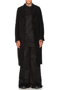 Rick Owens Moreau Coat In Black