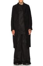 Rick Owens Moreau Coat In Black