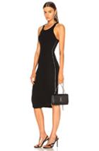 Frankie B Side Seam Rhinestone Dress In Black